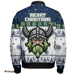 Amazing Aussie Canberra Raiders Christmas Custom Special Ugly Christmas Bomber Jacket