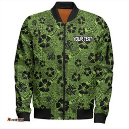 Amazing Aussie Canberra Raiders Scream With Tropical Patterns Bomber Jacket