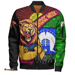 Amazing Aussie Brisbane Lions NAIDOC Week Pride Edition Bomber Jacket