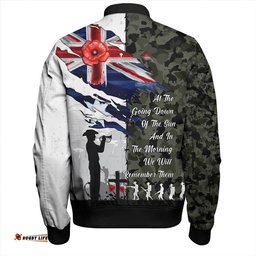 Amazing Aussie Australia Remembrance Day Lest We Forget Australian Military Tribute Green Bomber Jacket