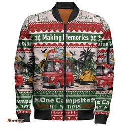 Amazing Aussie Australia Camping Christmas Making Memories One Campsite At A Time Bomber Jacket