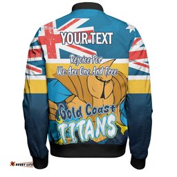 Amazing Aussie Gold Coast Titans Happy Australia Day We Are One And Free Bomber Jacket