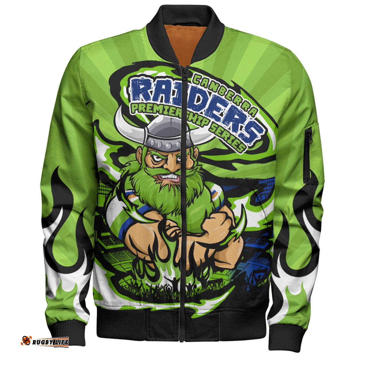 Amazing Aussie Canberra Raiders Premiership Series Sports Gear Bomber Jacket