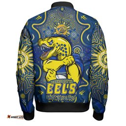 Amazing Aussie Parramatta Eels Aboriginal Pattern Inspired Victory Is Ours Bomber Jacket