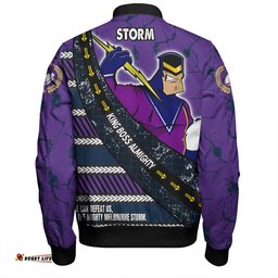 Amazing Aussie Melbourne Storm Theme Song For Rugby With Sporty Style Bomber Jacket