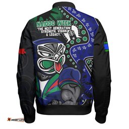 Amazing Aussie New Zealand Warriors NAIDOC Indigenous Warrior Spirit Bomber Jacket