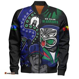 Amazing Aussie New Zealand Warriors NAIDOC Indigenous Warrior Spirit Bomber Jacket