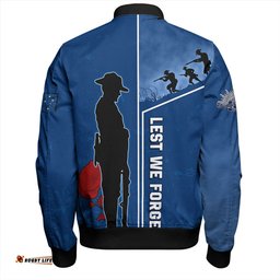 Amazing Aussie Canterbury Bankstown Bulldogs Anzac Day Lest We Forget Poppy Bomber Jacket