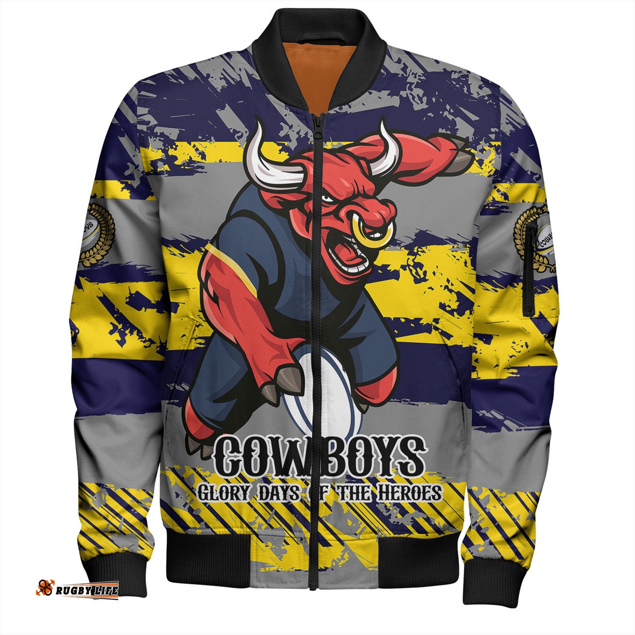 Amazing Aussie North Queensland Cowboys Theme Song Inspired Bomber Jacket