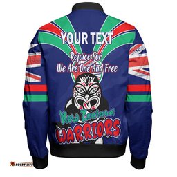 Amazing Aussie New Zealand Warriors Happy Australia Day We Are One And Free Bomber Jacket