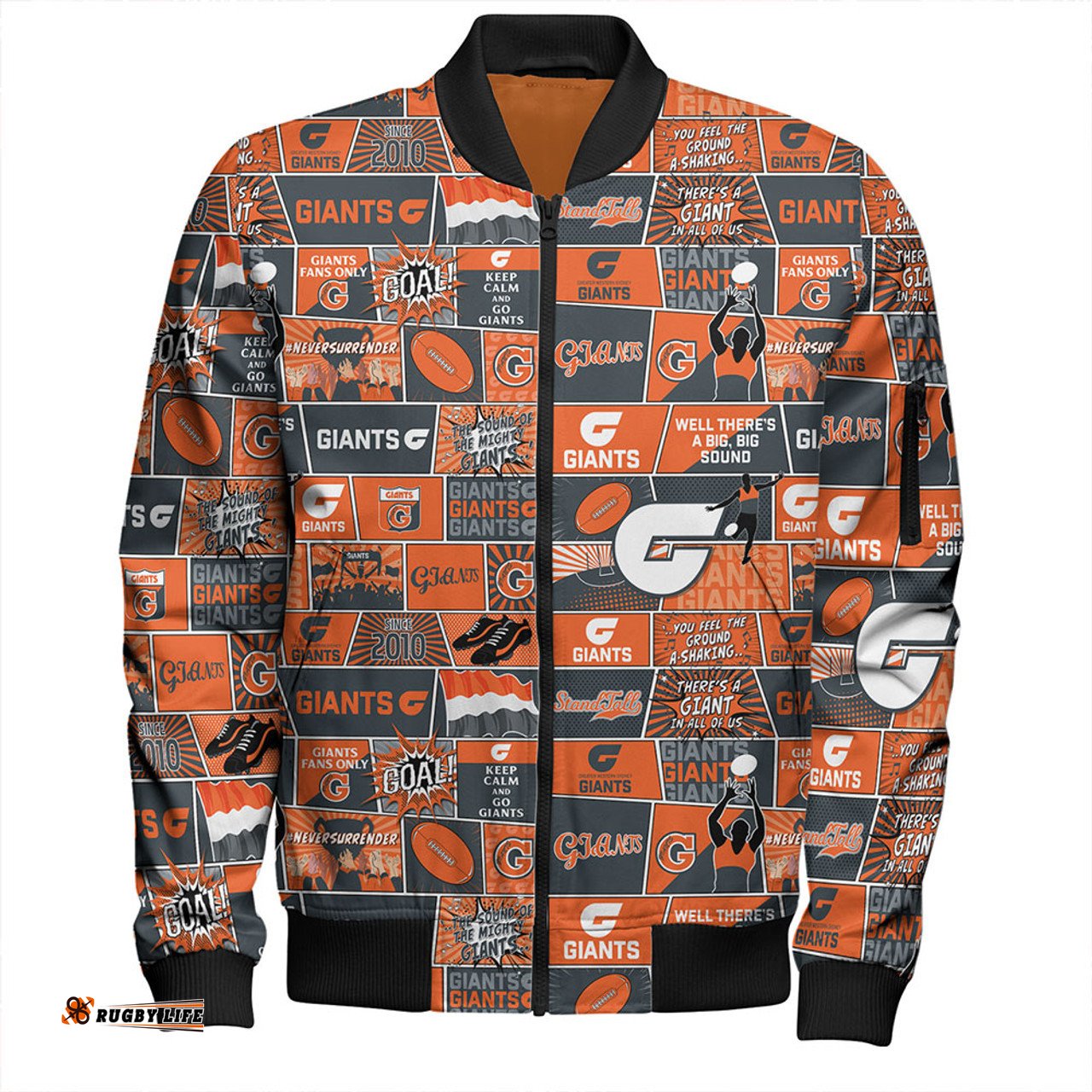 Amazing Aussie GWS GIANTS Legacy Of The Pride Comic Style Bomber Jacket
