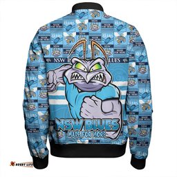Amazing Aussie New South Wales Blues Champion���s Pride Comic Style Bomber Jacket