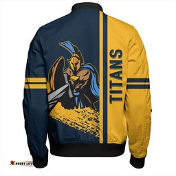 Amazing Aussie Gold Coast Titans Sport Gold Coast Titans Mascot Quater Style Bomber Jacket