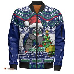 Amazing Aussie New Zealand Warriors Aussie Ugly Christmas For Die Hard Fan Supporters Bomber Jacket
