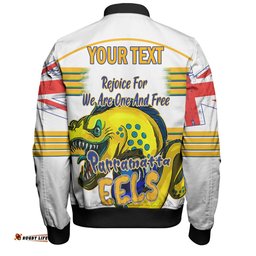 Amazing Aussie Parramatta Eels Happy Australia Day We Are One And Free V2 Bomber Jacket