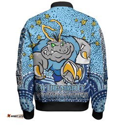 Amazing Aussie New South Wales Cockroaches Custom Custom With Aboriginal Inspired Style Of Dot Painting Patterns  Bomber Jacket