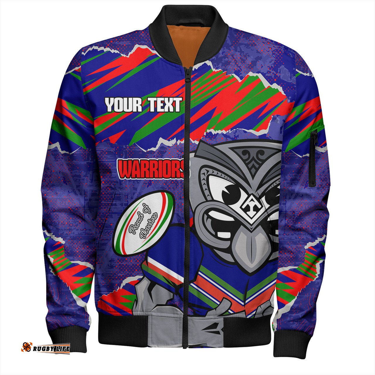 Amazing Aussie New Zealand Warriors Sport Theme Song Bomber Jacket