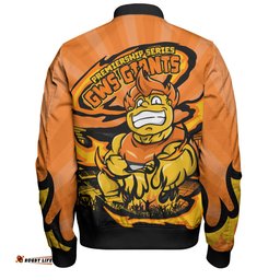 Amazing Aussie GWS GIANTS Premiership Series Flame Edition Bomber Jacket