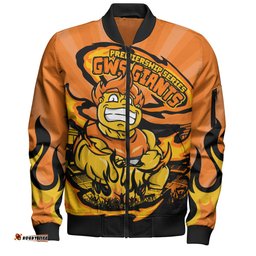 Amazing Aussie GWS GIANTS Premiership Series Flame Edition Bomber Jacket