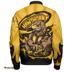 Amazing Aussie Hawthorn Premiership Series Flame Edition Bomber Jacket