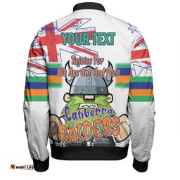 Amazing Aussie Canberra Raiders Happy Australia Day We Are One And Free V2 Bomber Jacket