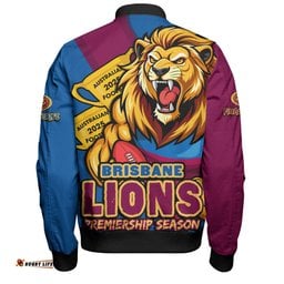 Amazing Aussie Brisbane Lions Australian Football Finals Premiership Spirit Bomber Jacket