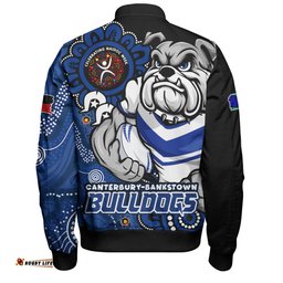 Amazing Aussie Canterbury Bankstown Bulldogs Power Through Generations NAIDOC Edition Bomber Jacket