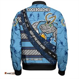 Amazing Aussie Cockroach Sport Theme Song For With Sporty Style Bomber Jacket