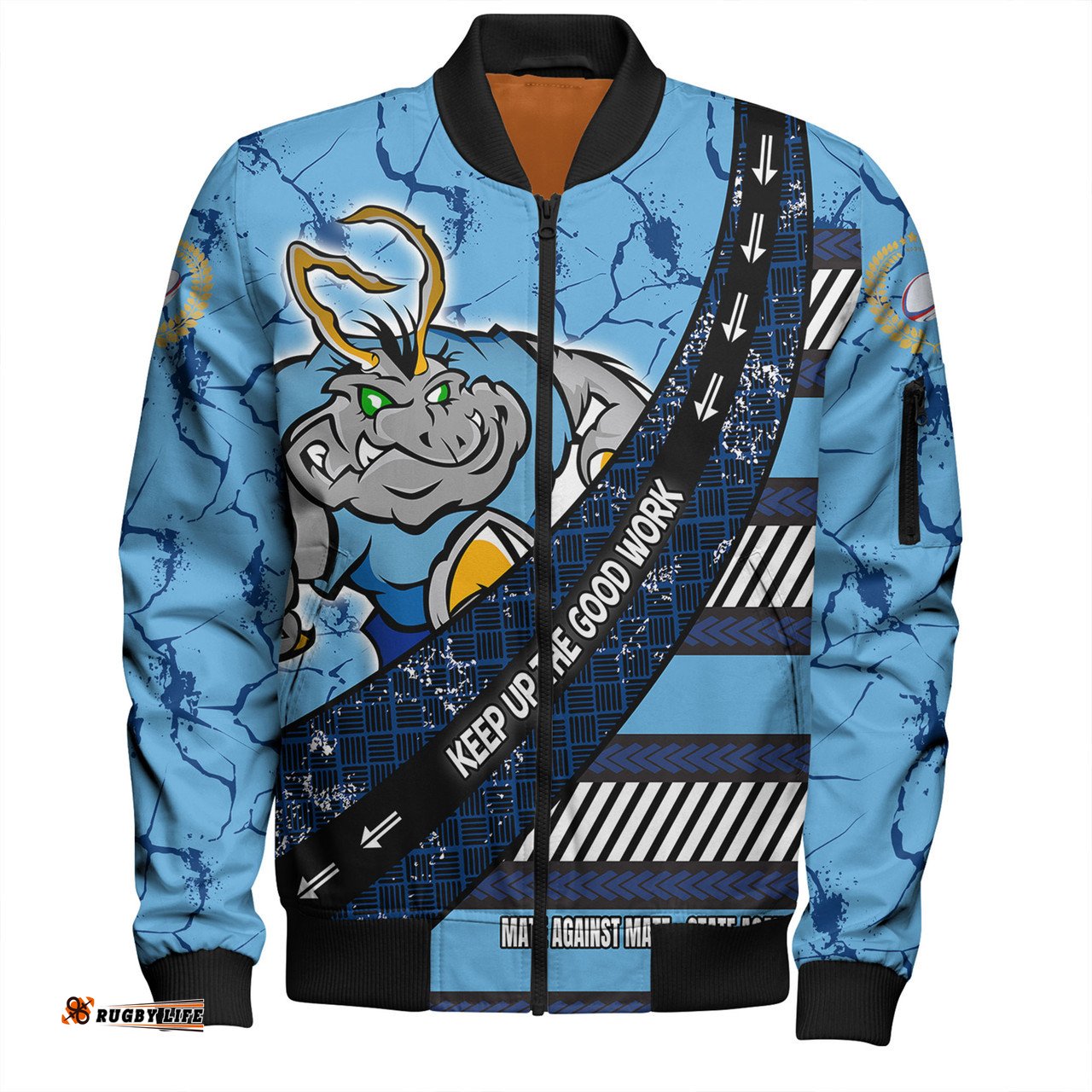 Amazing Aussie Cockroach Sport Theme Song For With Sporty Style Bomber Jacket