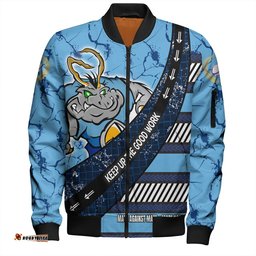 Amazing Aussie Cockroach Sport Theme Song For With Sporty Style Bomber Jacket
