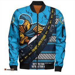 Amazing Aussie Gold Coast Titans Sport Theme Song For Rugby With Sporty Style Bomber Jacket