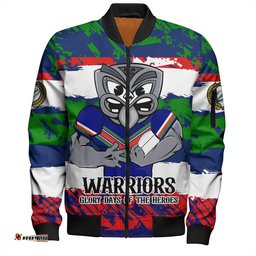 Amazing Aussie New Zealand Warriors Sport Theme Song Inspired Bomber Jacket