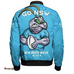 Amazing Aussie New South Wales Blues Go NSW Blues Break The Limit Bomber Jacket