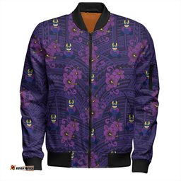 Amazing Aussie Melbourne Storm With Maori Pattern Bomber Jacket