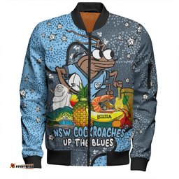 Amazing Aussie New South Wales Cockroaches Custom Australian Big Things Bomber Jacket