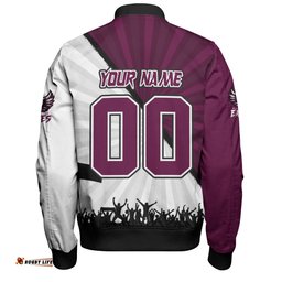 Amazing Aussie Manly Warringah Sea Eagles Fearless Soul Series Bomber Jacket