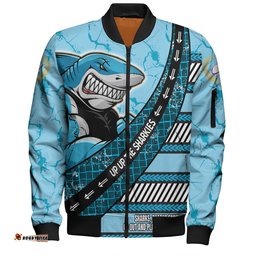 Amazing Aussie Cronulla Sutherland Sharks Theme Song For Rugby With Sporty Style Bomber Jacket