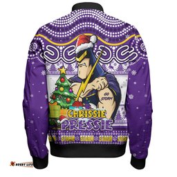 Amazing Aussie Melbourne Storm Aussie Ugly Christmas For Die Hard Fan Supporters Bomber Jacket