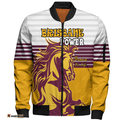 Amazing Aussie Brisbane Broncos Custom Brisbane Broncos Supporter Bomber Jacket