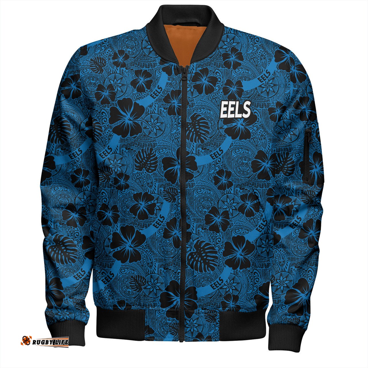 Amazing Aussie Parramatta Eels Sport Scream With Tropical Patterns Bomber Jacket