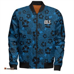 Amazing Aussie Parramatta Eels Sport Scream With Tropical Patterns Bomber Jacket