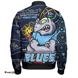 Amazing Aussie New South Wales Blues Spirit Of NAIDOC Series Bomber Jacket