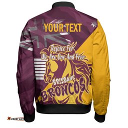 Amazing Aussie Brisbane Broncos Happy Australia Day We Are One And Free V2 Bomber Jacket