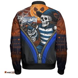 Amazing Aussie Geelong Cats Halloween Night Reaper Bomber Jacket