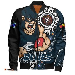 Amazing Aussie Carlton Power Through Generations NAIDOC Edition Bomber Jacket