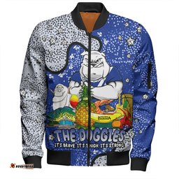 Amazing Aussie Canterbury Bankstown Bulldogs Custom Australian Big Things Bomber Jacket