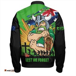 Amazing Aussie Canberra Raiders Fearless ANZAC Defender Bomber Jacket