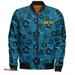 Amazing Aussie Gold Coast Titans Sport Scream With Tropical Patterns Bomber Jacket