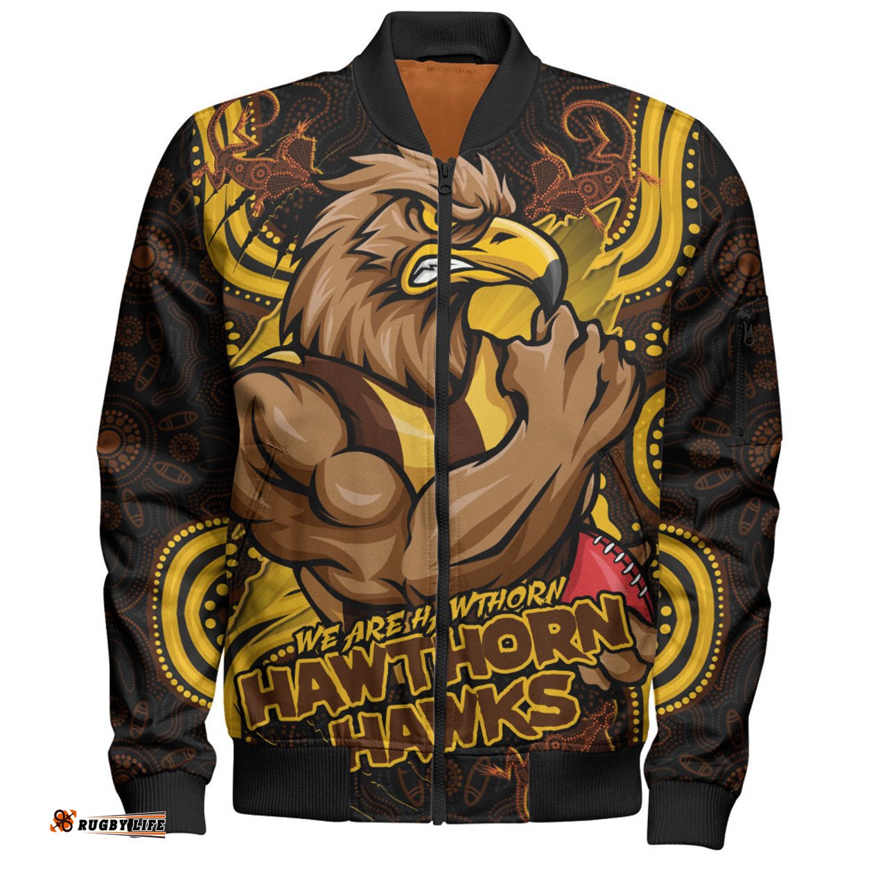 Amazing Aussie Hawthorn Spirit Warriors Of The Game Bomber Jacket