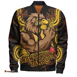 Amazing Aussie Hawthorn Spirit Warriors Of The Game Bomber Jacket